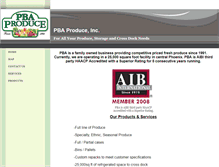 Tablet Screenshot of pbaproduce.com